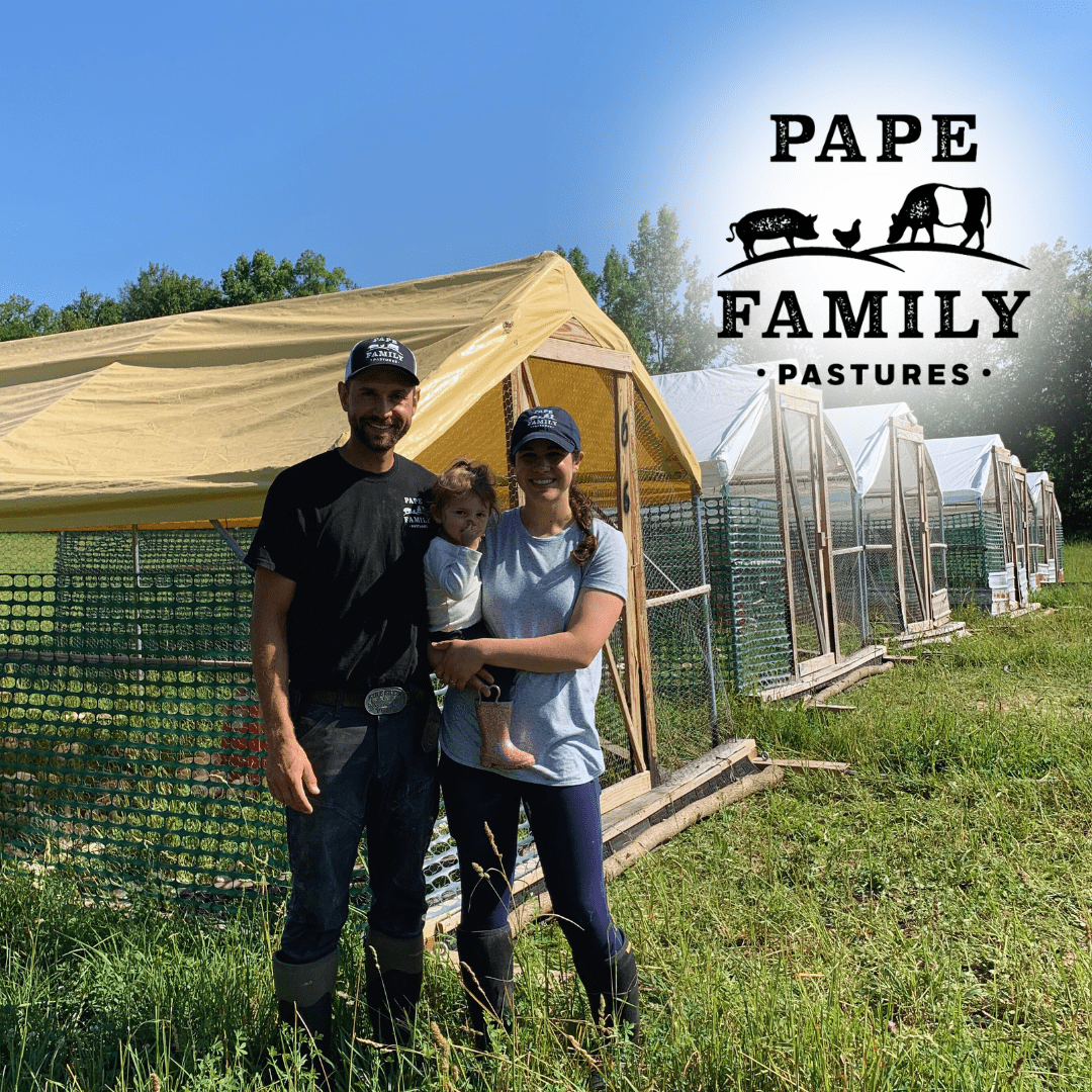 Pape Family Pastures supply pastured chicken