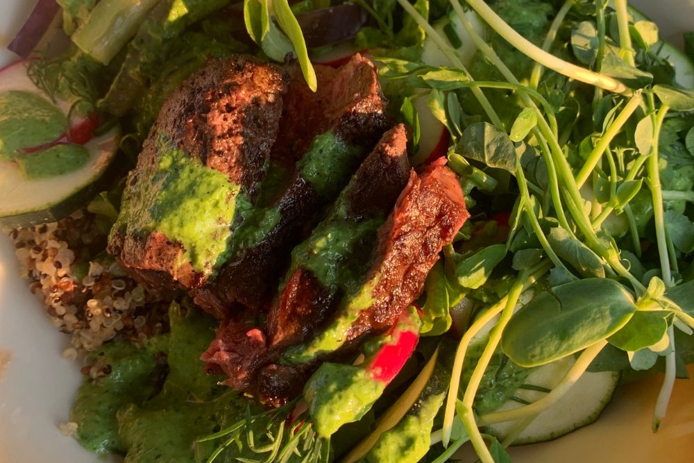 Power Bowl with Green Goddess Dressing