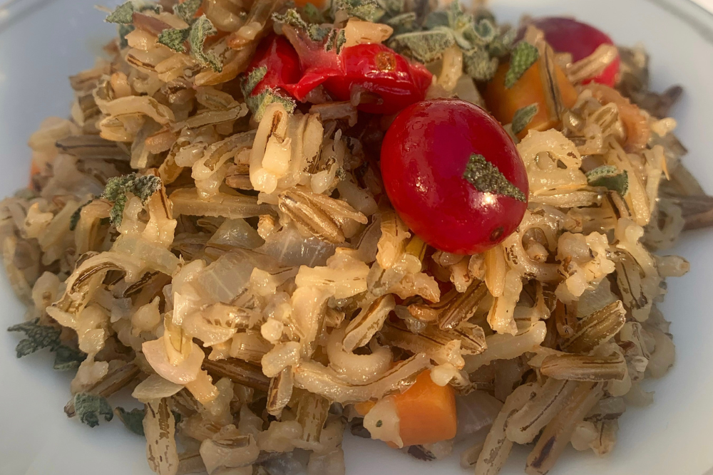 Wild Rice Pilaf with Fresh Cranberries