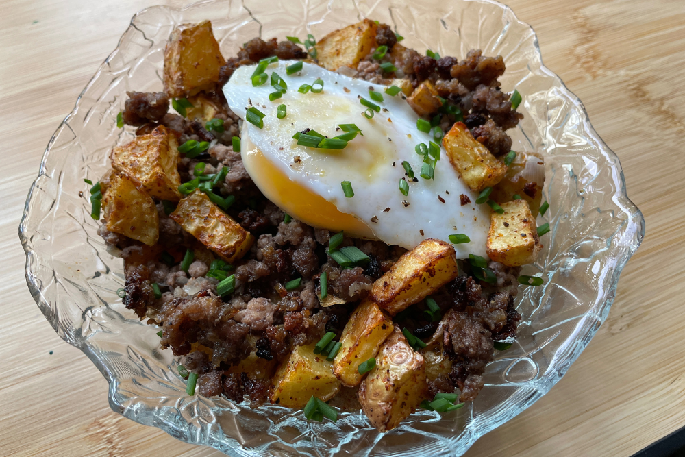 Beef Hash with Egg
