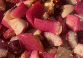 Miso Roasted Turnips and Radishes
